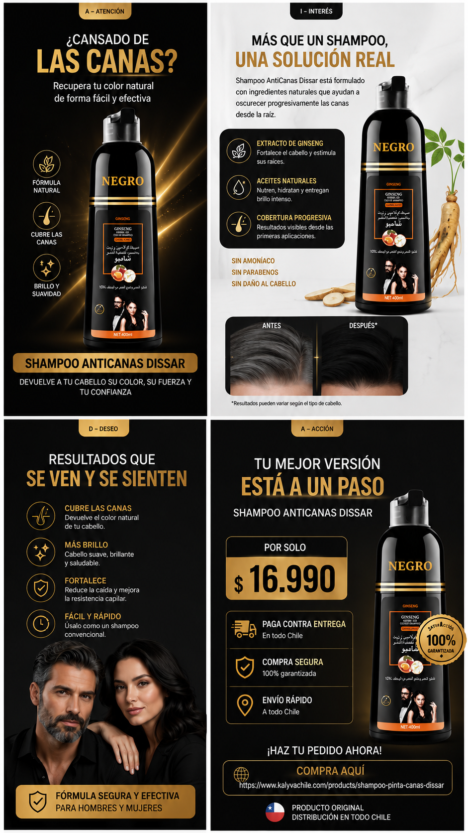Shampoo Cubre Canas Dissar